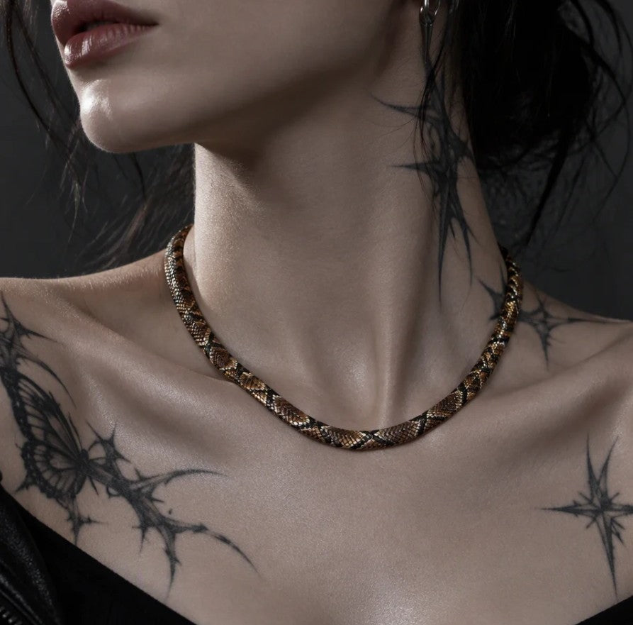 SERPENT NECKLACE - A SYMBOL OF MYSTERY & POWER
